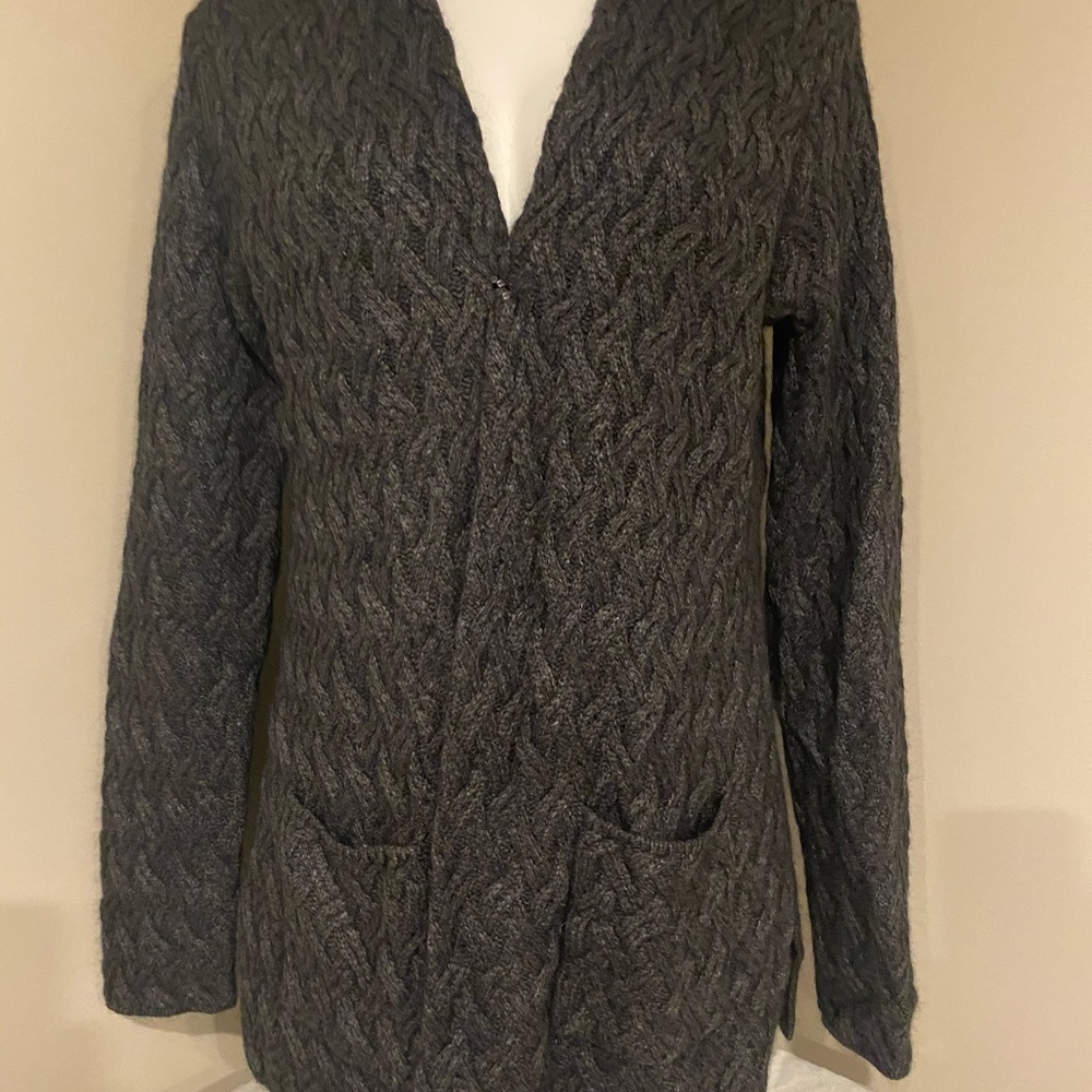 Brand New, Angora mixed ladies charcoal gray sweater! Soft warm & stylish!